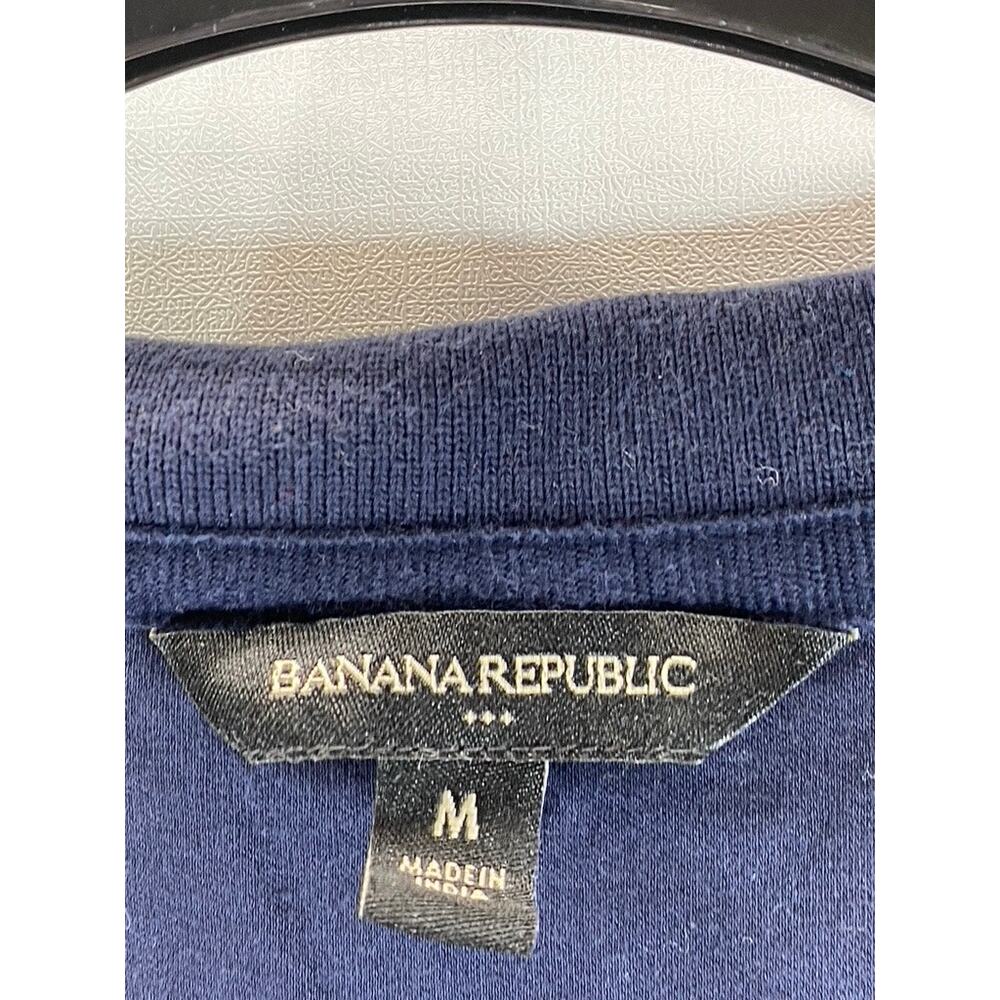 BANANA REPUBLIC Men's Preppy Navy Luxe Touch Performance Short Sleeve Polo SZ M - Picture 10 of 12